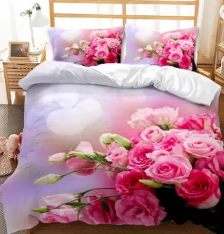 3D digital printed Rose bedding sets